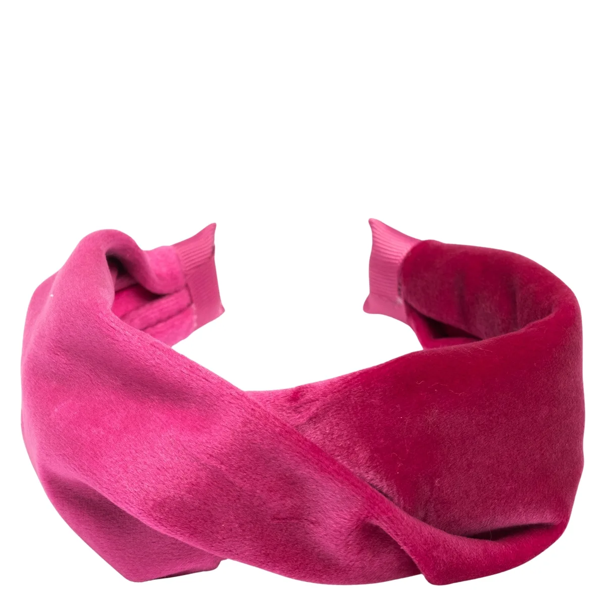 DARK Velvet Hair Band Folded Wildberry