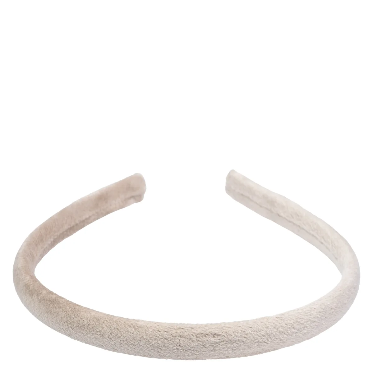 DARK Velvet Hair Band Thin Dark Sand