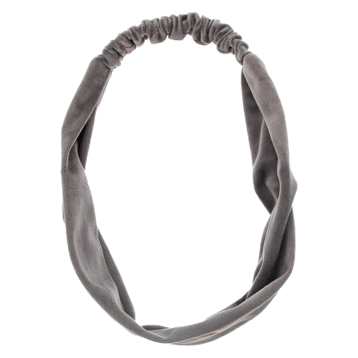 DARK Velvet Headband Sparkled Pale Rose