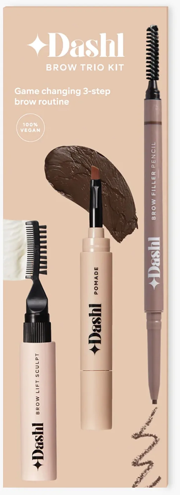 Dashl Brow Trio Kit Medium Brown