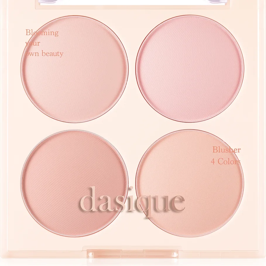 Dasique Blending Mood Cheek Rougepalett För ett friskt utseende Skugga 09 Almond Vanilla 10 g