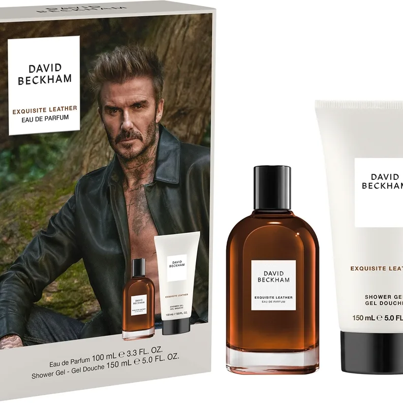 David Beckham Exquisite Leather Geschenkset für Herren