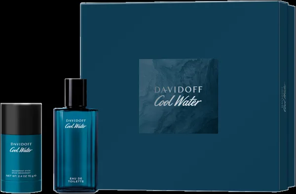Davidoff Cool Water Set = EdT Nat. Spray 75 ml + Deodorant Stick 75 ml
