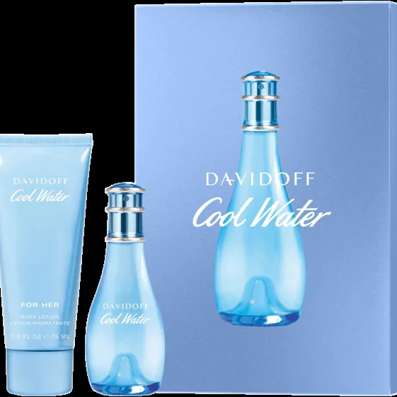 Davidoff Cool Water Woman Set = EdT Nat. Spray 30 ml + Body Lotion 75 ml
