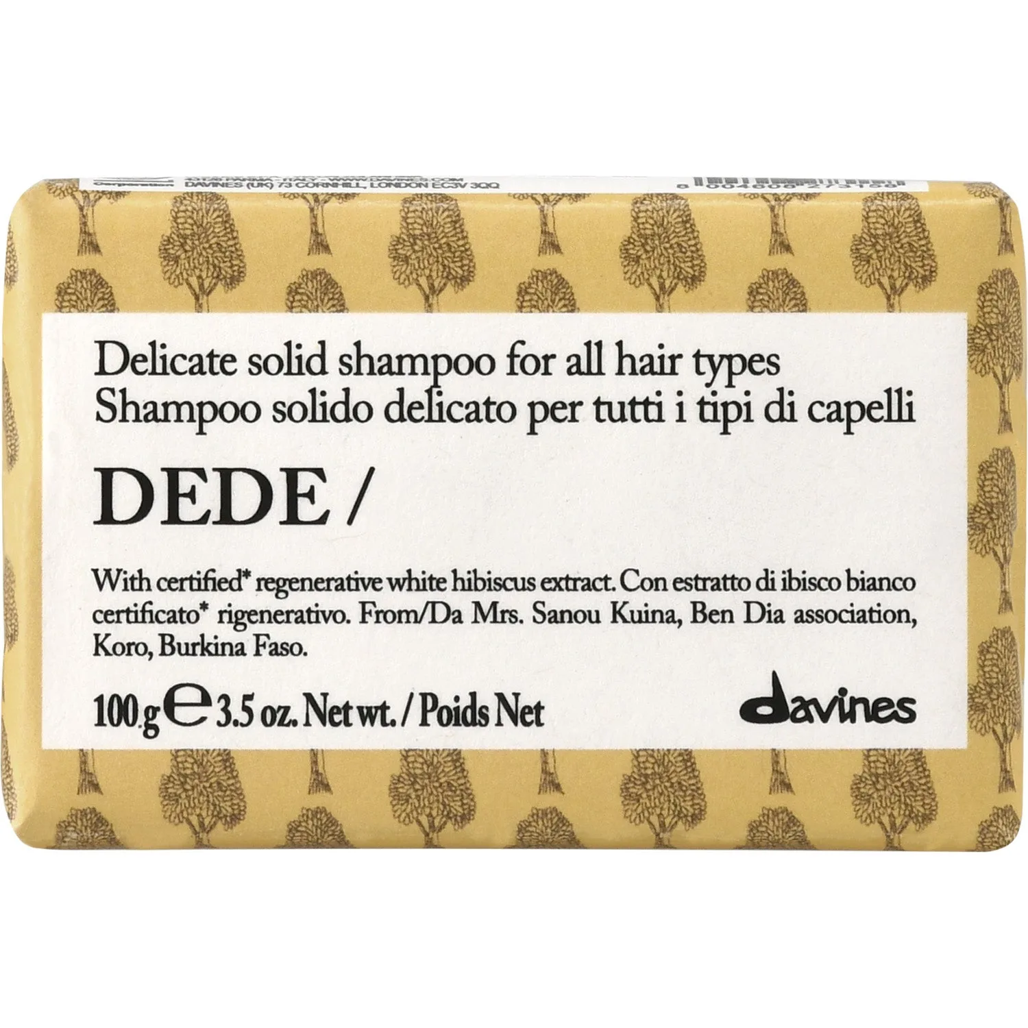 Davines Dede Shampoo Bar 100 g