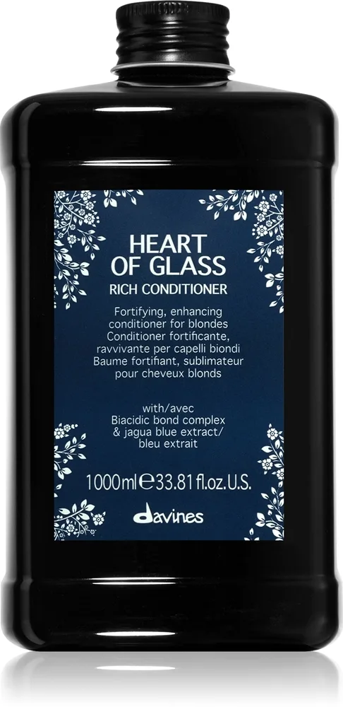 Davines Heart of Glass Rich Conditioner vahvistava hoitoaine vaaleille hiuksille 1000 ml
