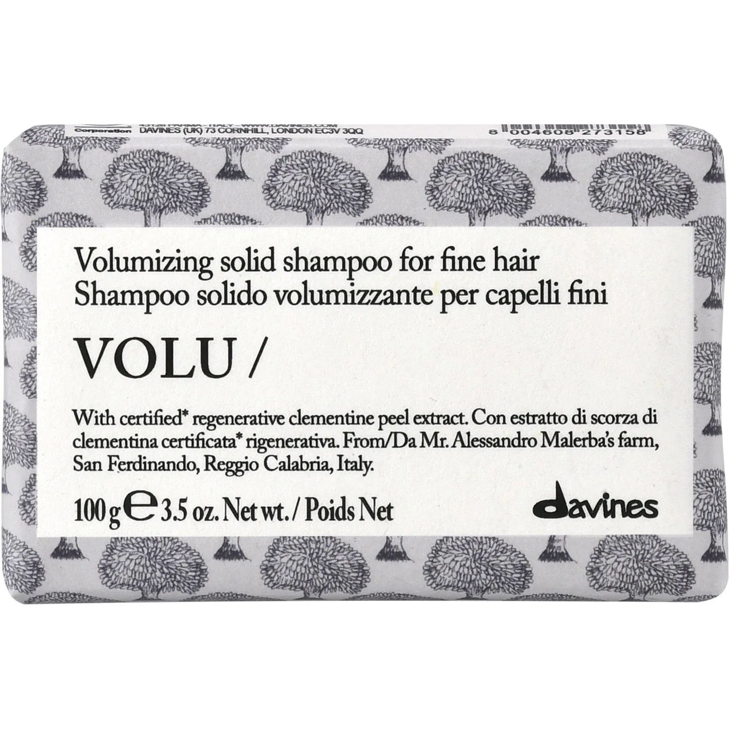 Davines Volu Shampoo Bar 100 g
