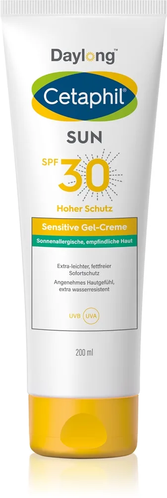 Daylong Cetaphil SUN Sensitive Gel-Creme Let beskyttende cremegel til sensitiv hud SPF 30 200 ml