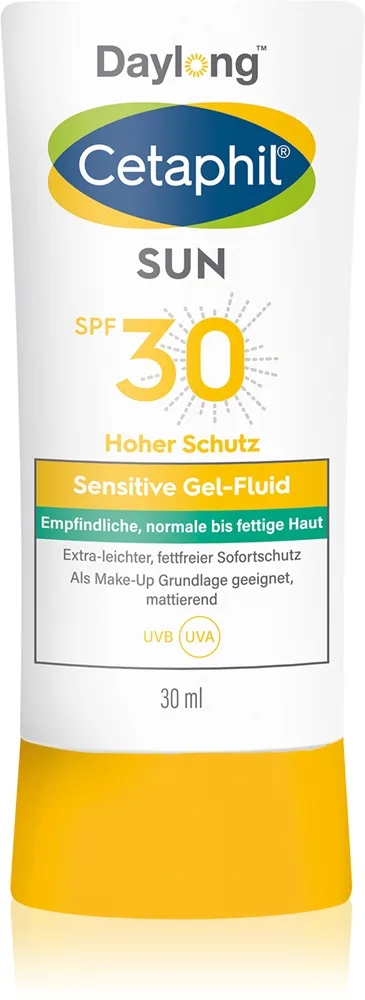 Daylong Cetaphil SUN Sensitive Gel-Fluid Let beskyttende væske til sensitiv hud SPF 30 30 ml