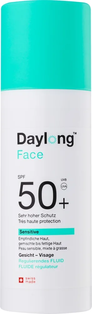 Daylong Sensitive Face Gel-Fluid SPF 50+ Vätska för sol på ansiktet SPF 50+ 50 ml