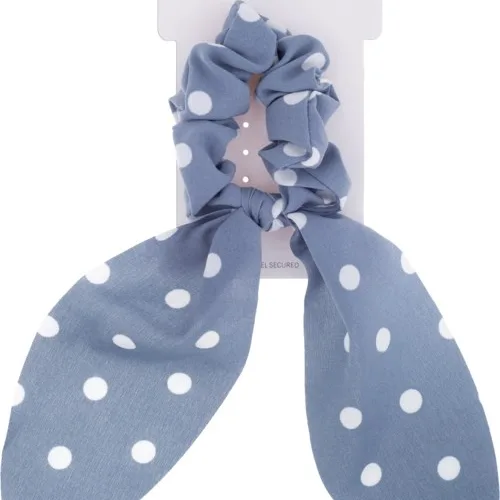 Dazzling Autumn Collection Schrunchie Tail Light Blue