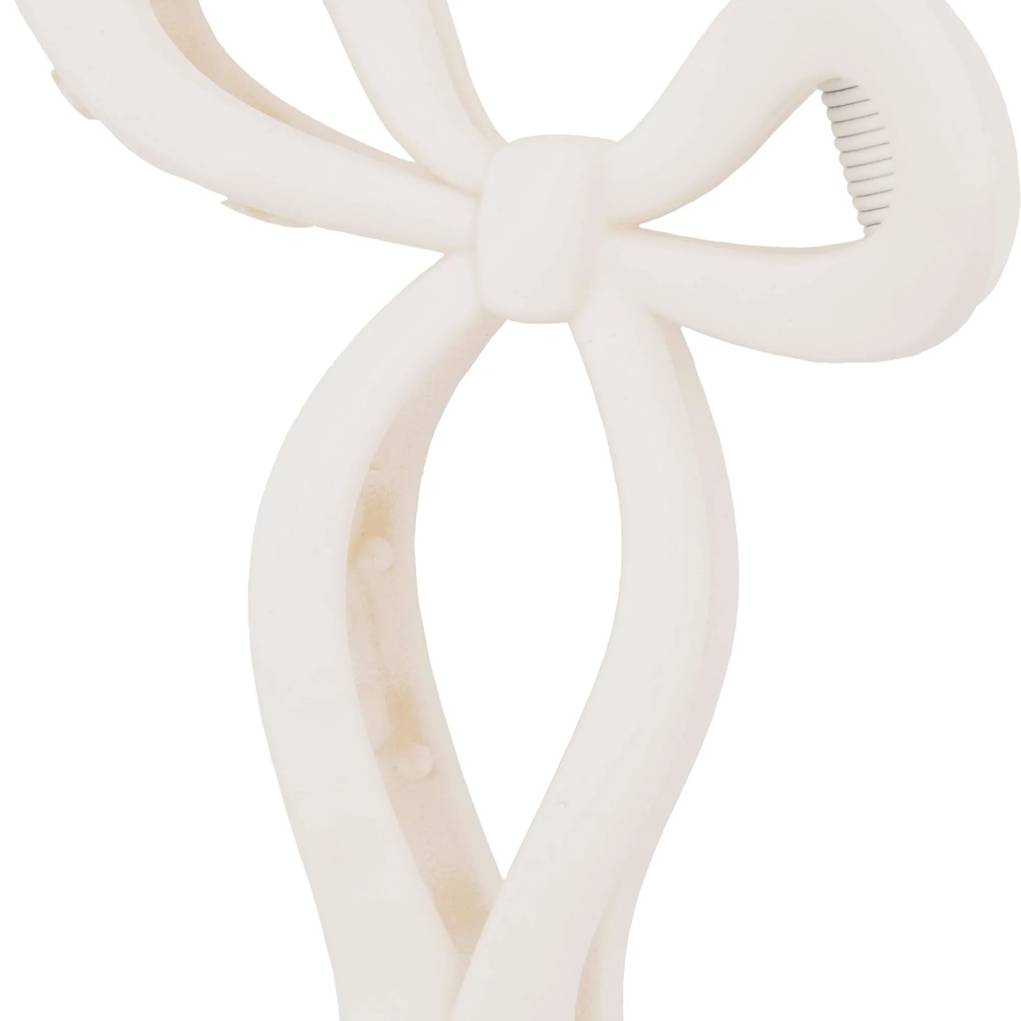 Dazzling Hair Clip Bow White