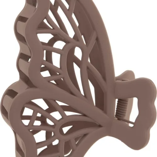 Dazzling Hair Clip Butterfly Beige