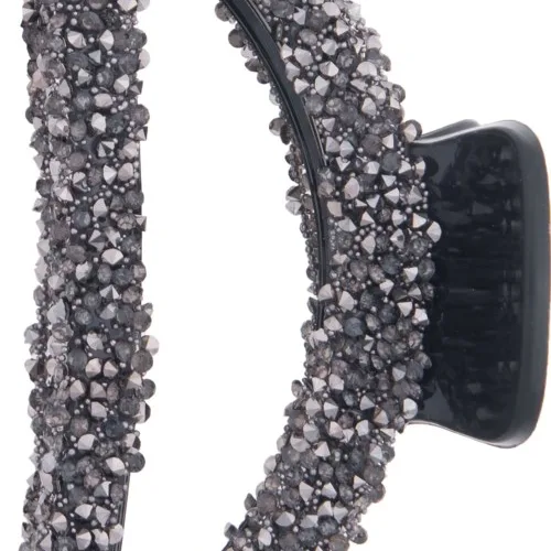 Dazzling Hair Clip Glitter 9 cm Black
