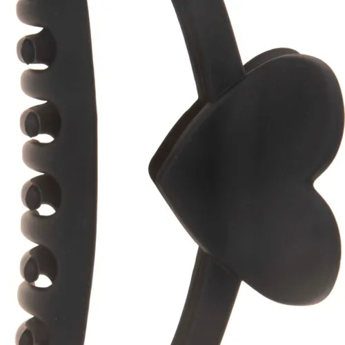 Dazzling Hair Clip Heart 13 cm Black