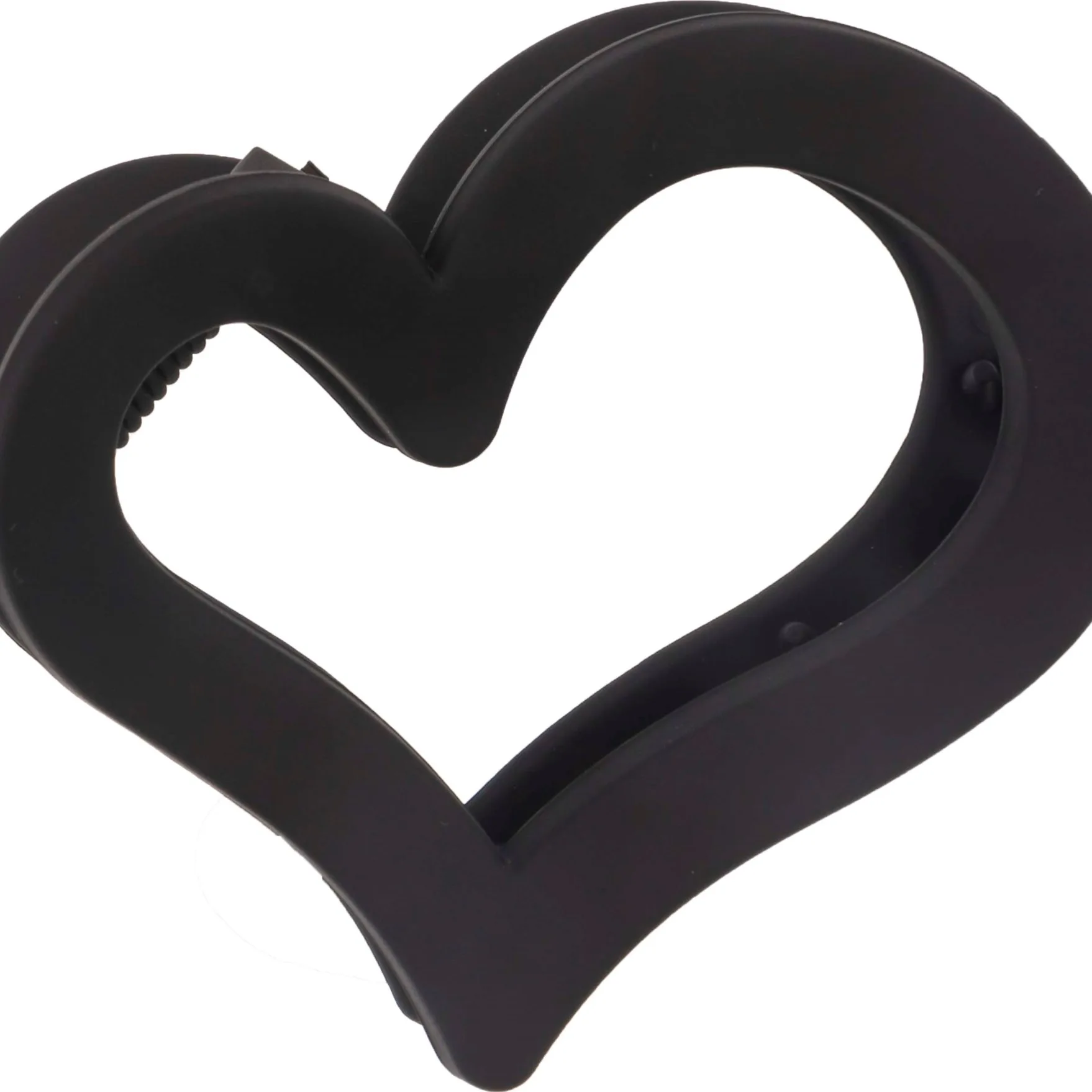 Dazzling Hair Clip Heart Black