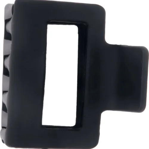 Dazzling Hair Clip Square 5 cm Black