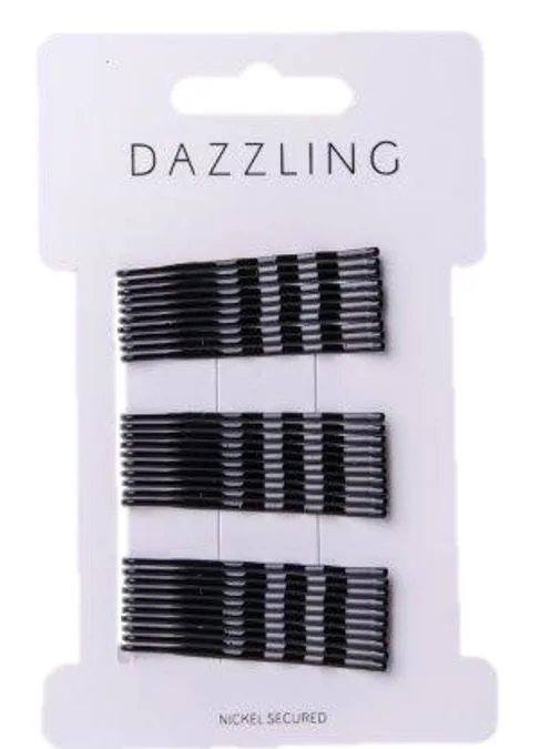 Dazzling Hår 30-pack Hiuspinnit musta