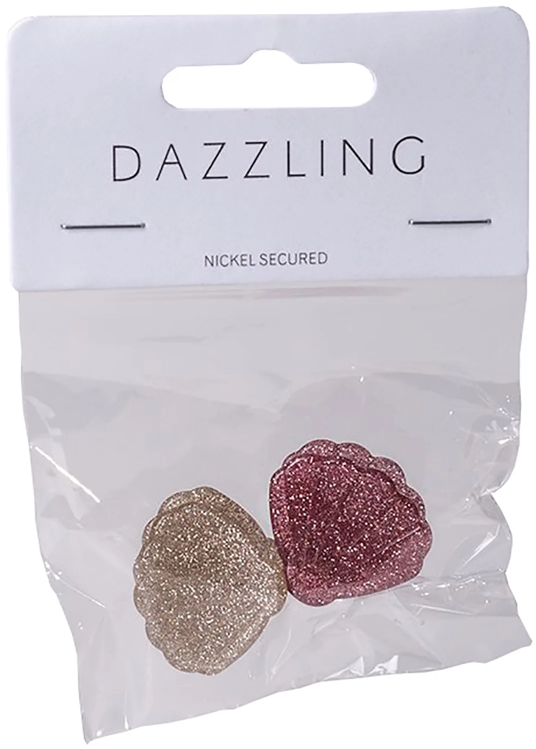 Dazzling Hår 2-pack Hair Clips Seashell Small
