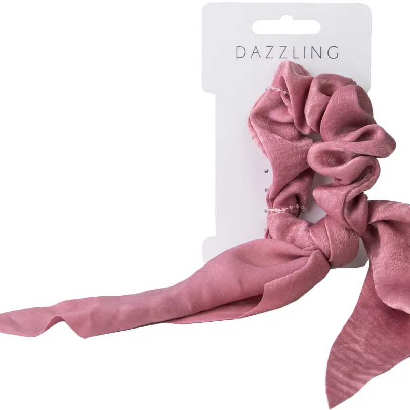 Dazzling Hår Trendig scrunchie - rosa