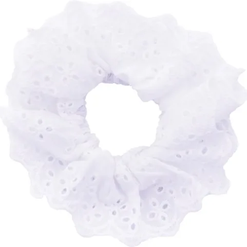 Dazzling Scrunchie Anglais White