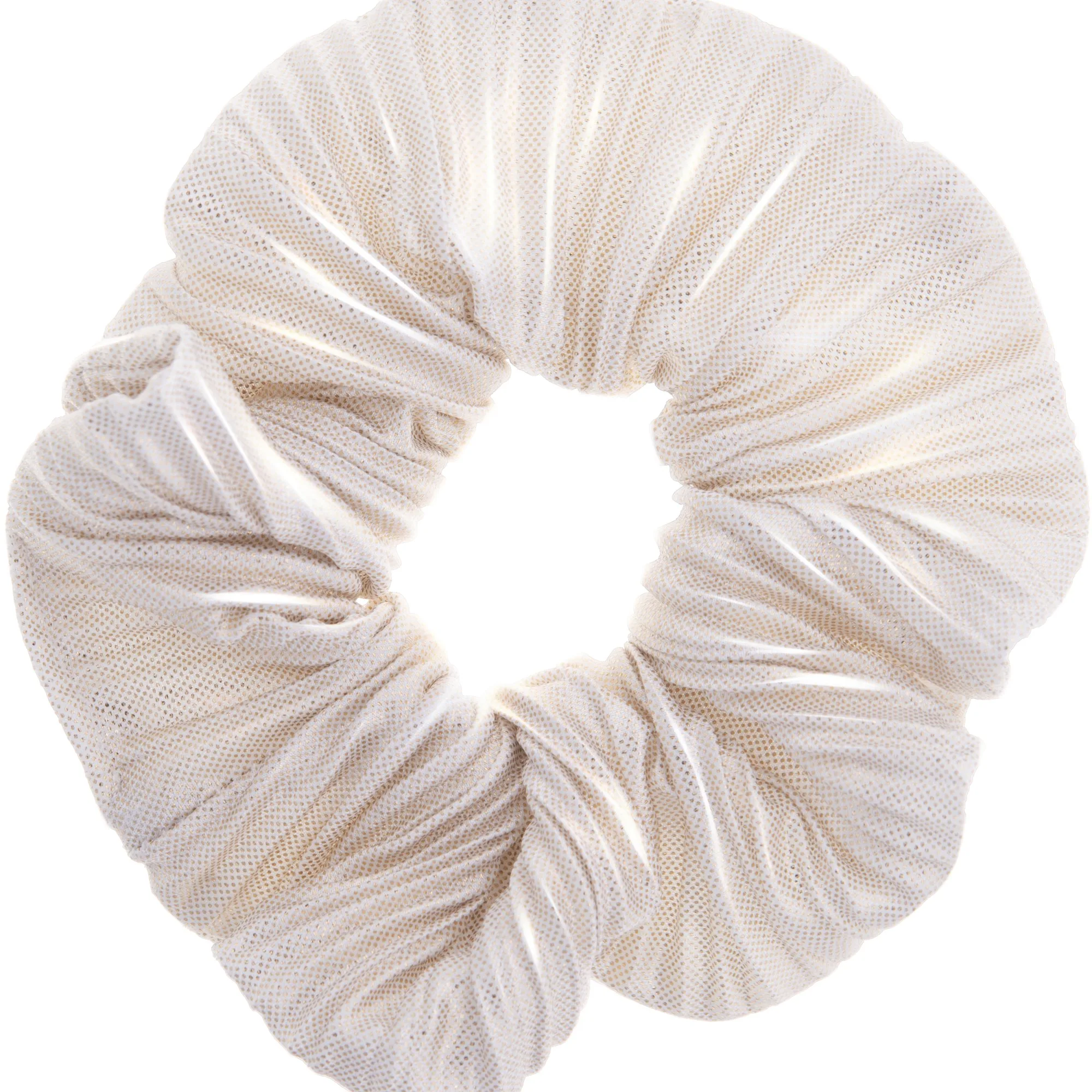 Dazzling Scrunchie Silver Metallic