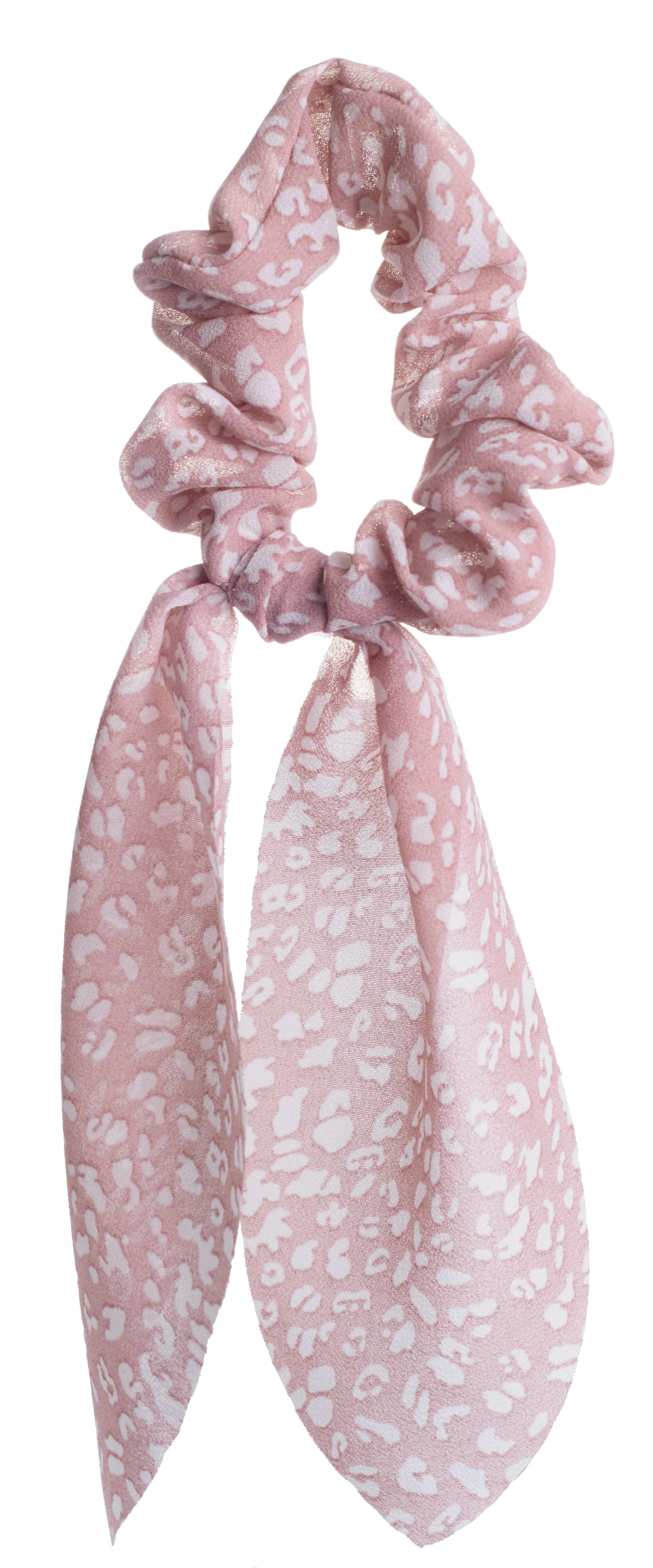 Dazzling Scrunchie Tail Rosa Med Vita Leo Prickar