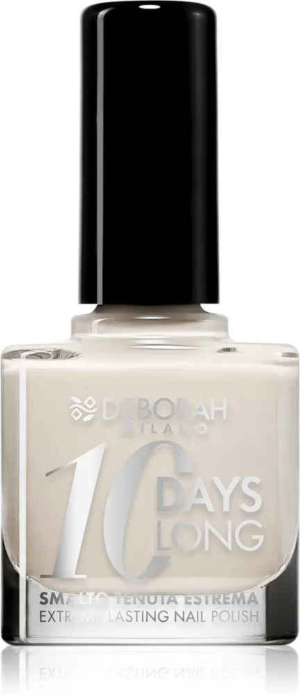 Deborah Milano 10 Days Long Snabbtorkande nagellack Skugga 21 Pearly White 11 ml