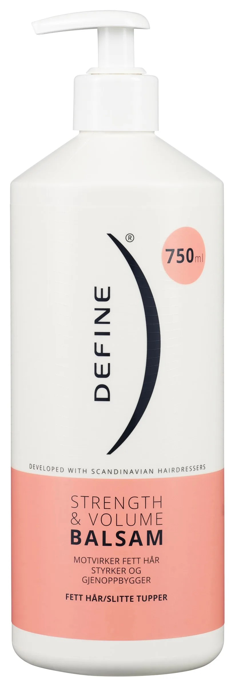 Define 750ml Strength & Volume Hoitoaine hennoille hiuksille