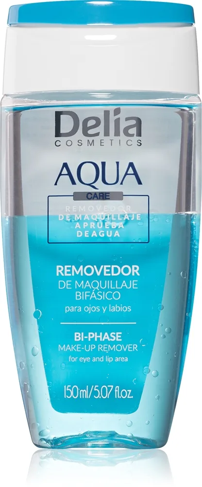 Delia Cosmetics Aqua Bi-fasig sminkborttagare För ögonen och läppar 150 ml