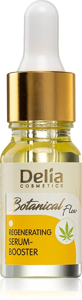 Delia Cosmetics Botanical Flow Hemp Oil elvyttävä seerumi kuivalle ja herkälle iholle 10 ml