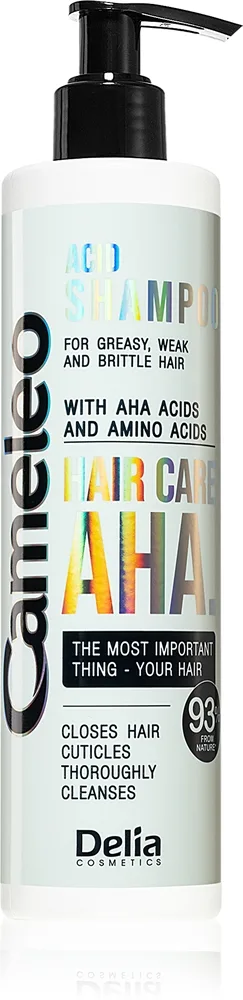 Delia Cosmetics Cameleo AHA Schampo för svag och skadat hår Med A.H.A. (Alfa-hydroxisyror) 250 ml