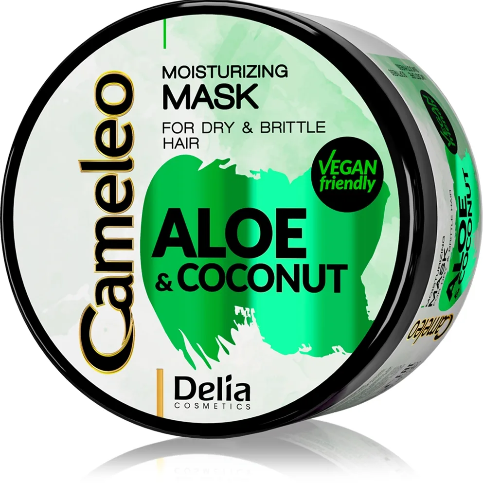 Delia Cosmetics Cameleo Aloe & Coconut Återfuktande mask För torrt och sprött hår 200 ml