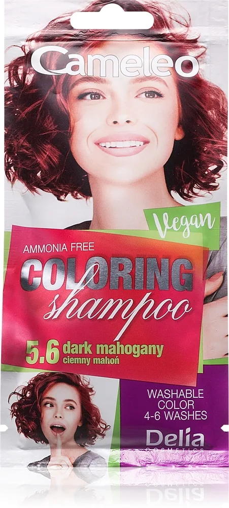 Delia Cosmetics Cameleo Coloring Shampoo sävyttävä shampoo hiuksiin sävy 5.6 Dark Mahogany 40 ml