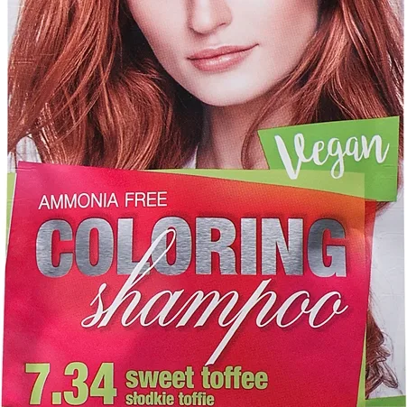 Delia Cosmetics Cameleo Coloring Shampoo sävyttävä shampoo hiuksiin sävy 7.34 Sweet Toffee 40 ml