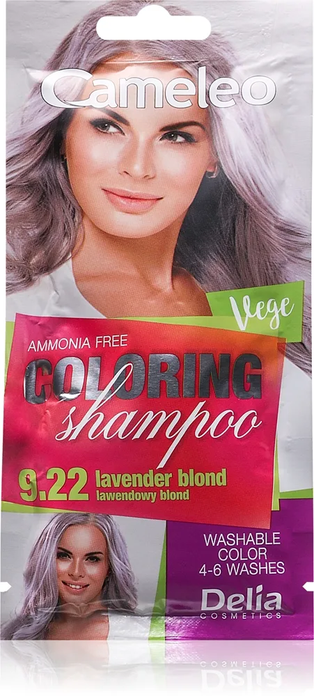 Delia Cosmetics Cameleo Coloring Shampoo Toning Shampoo til Hår Skygge 9.22 Lavender Blonde 40 ml