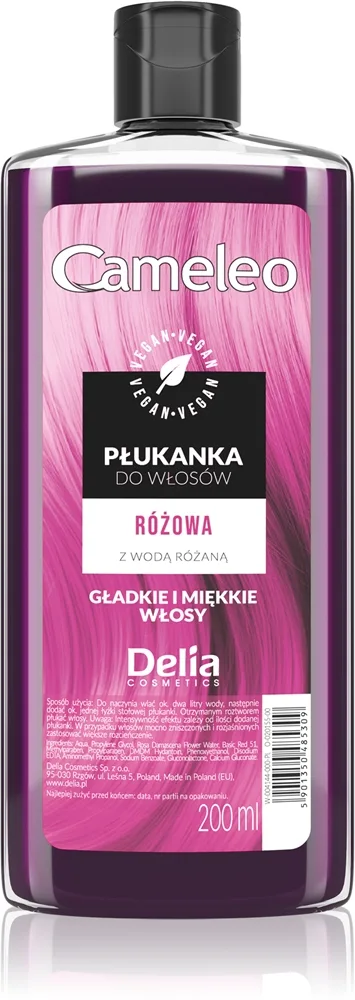 Delia Cosmetics Cameleo Flower Water sävyttävä hiusväri sävy Pink 200 ml