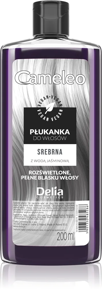 Delia Cosmetics Cameleo Flower Water sävyttävä hiusväri sävy Silver 200 ml
