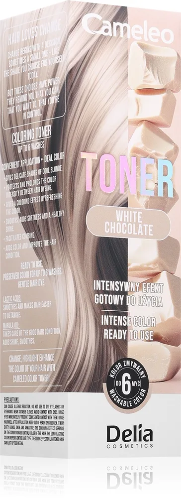Delia Cosmetics Cameleo Toner värillinen sävyte hiuksiin sävy White Chocolate 75 ml