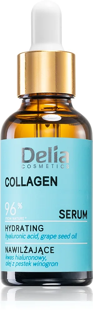 Delia Cosmetics Collagen kosteuttava seerumi kasvoille, kaulalle ja dekolteelle 30 ml