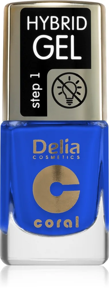 Delia Cosmetics Coral Hybrid Gel Geleneglelak uden UV/LED forsegling Skygge 124 11 ml