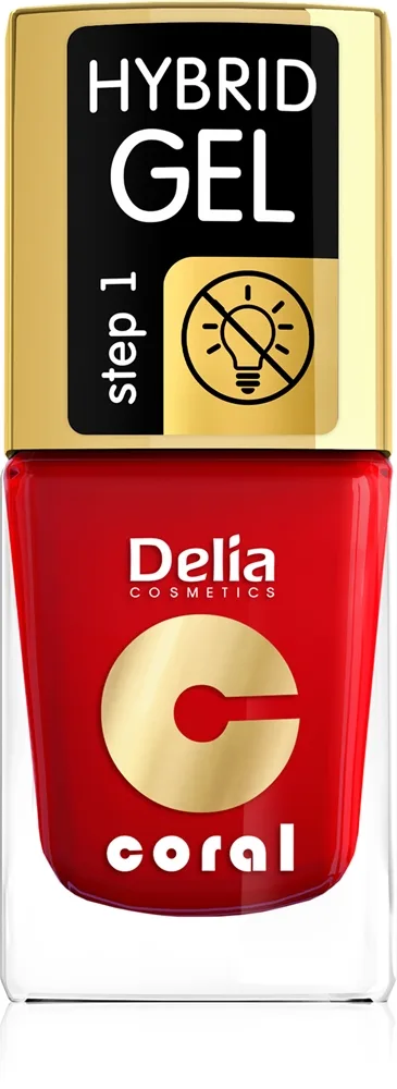 Delia Cosmetics Coral Nail Enamel Hybrid Gel Gel neglelak Skygge 142 11 ml