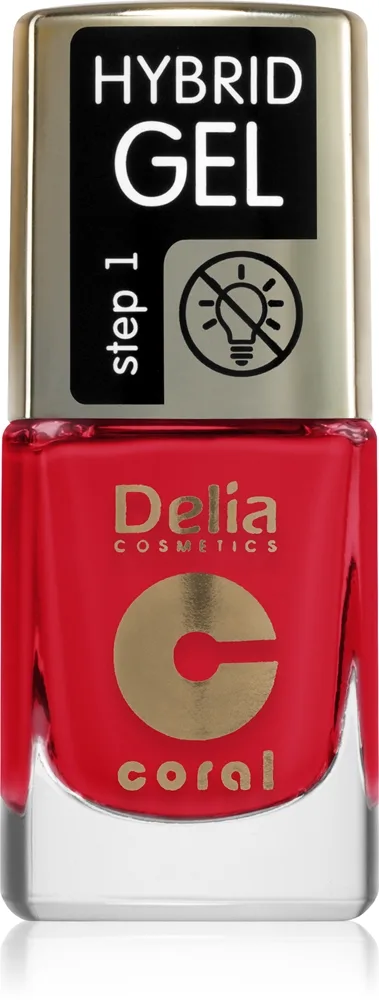 Delia Cosmetics Coral Nail Enamel Hybrid Gel geelikynsilakka sävy 145 11 ml