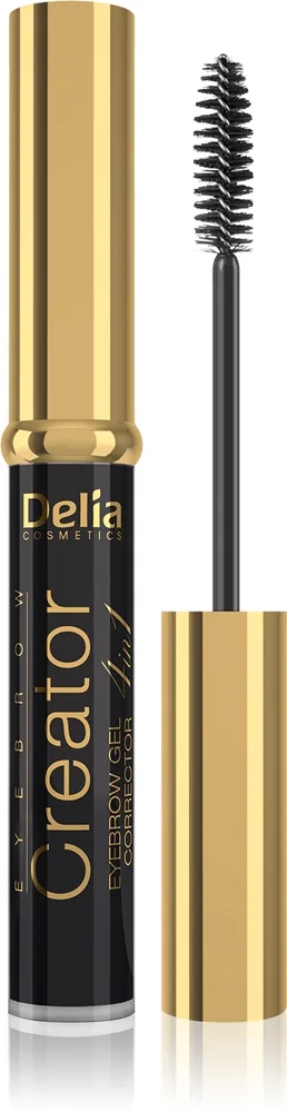 Delia Cosmetics Creator Ögonbrynsgel 4-i-1 Skugga Black 7 ml