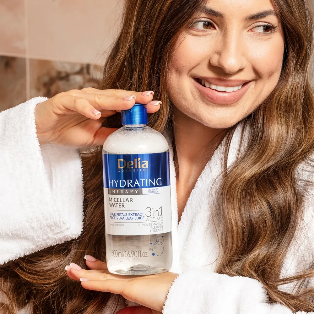 Delia Cosmetics Hydrating Therapy Micellärt vatten 3-i-1 500 ml