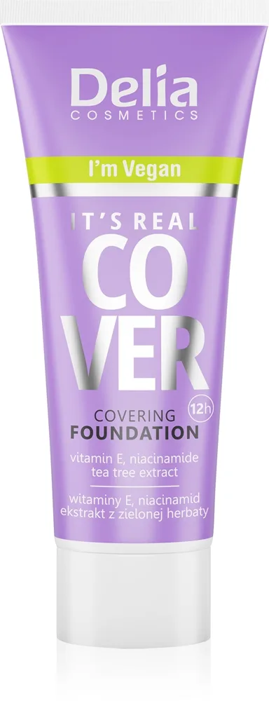 Delia Cosmetics It's Real Cover peittävä meikkivoide sävy 205 caramel 30 ml