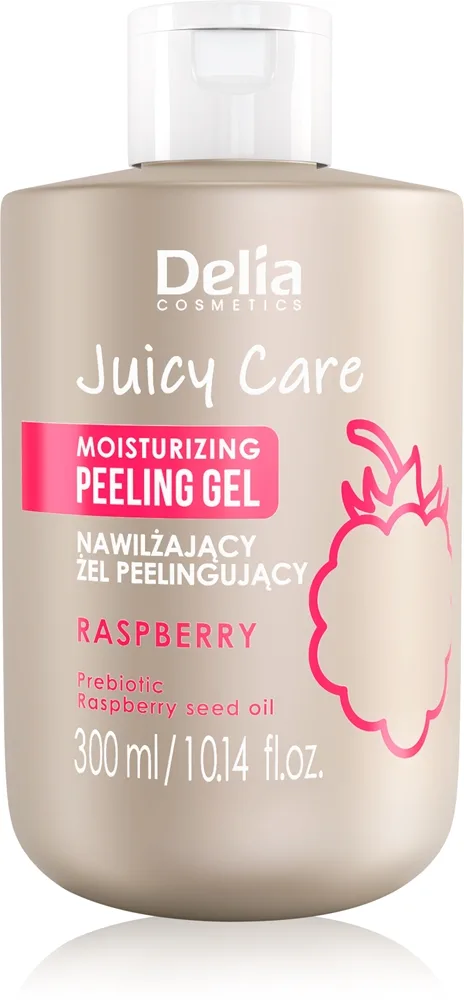 Delia Cosmetics Juicy Care Raspberry Fuktgivande kroppsskrubb 300 ml
