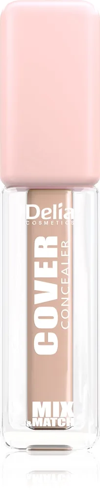 Delia Cosmetics Mix&Match Cover Concealer Flytande täckande concealer Skugga 02 Light Beige 6 ml