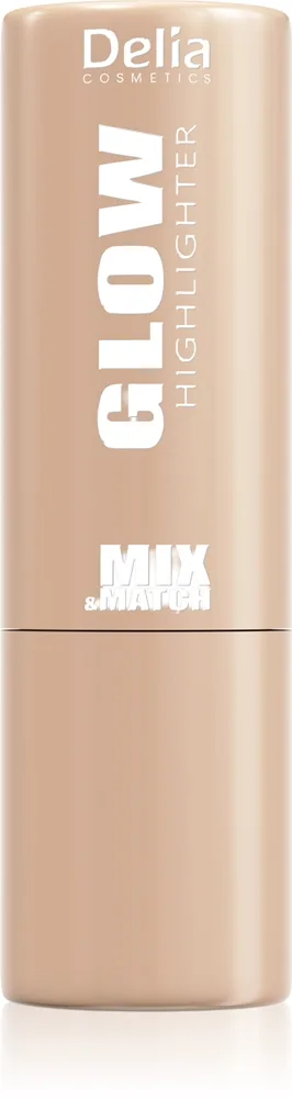 Delia Cosmetics Mix&Match Glow Highlighter Cremiger Highlighter in der Form eines Stiftes Farbton 07 Latte 9 g