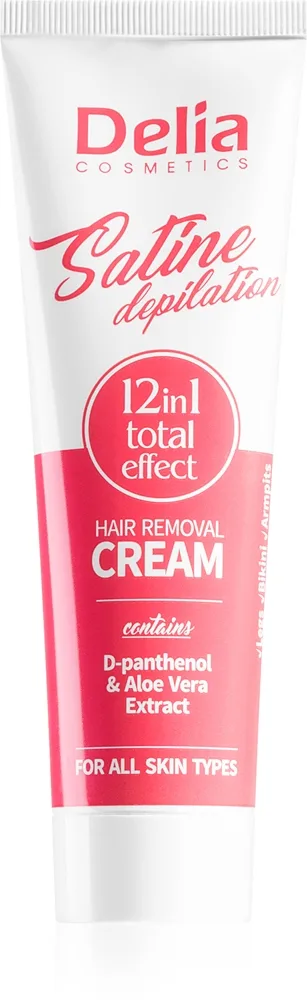 Delia Cosmetics Satine Depilation 12in1 Total Effect Hårfjerningsspray Til alle hudtyper 100 ml